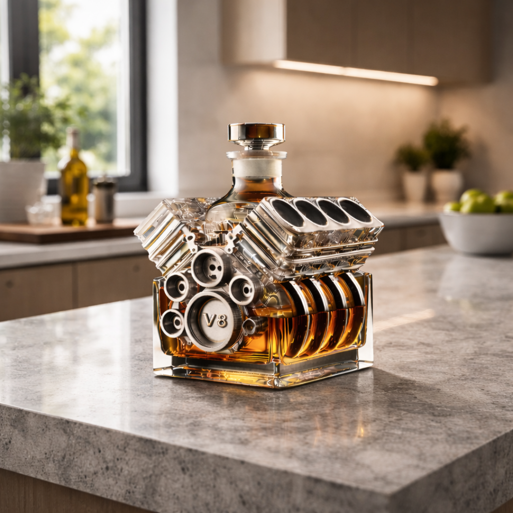 Carafe à Whisky – Édition Moteur V8