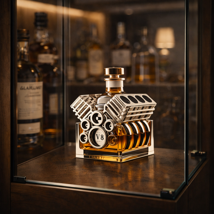 Carafe à Whisky – Édition Moteur V8