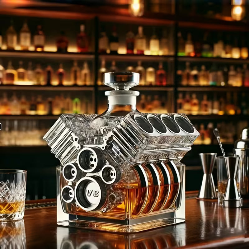 Carafe à Whisky – Édition Moteur V8