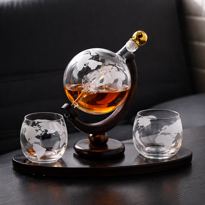 Carafe à Whisky – Édition Carte du Monde