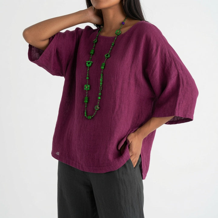 Ésmélia™ — Blouse fluide élégance naturelle