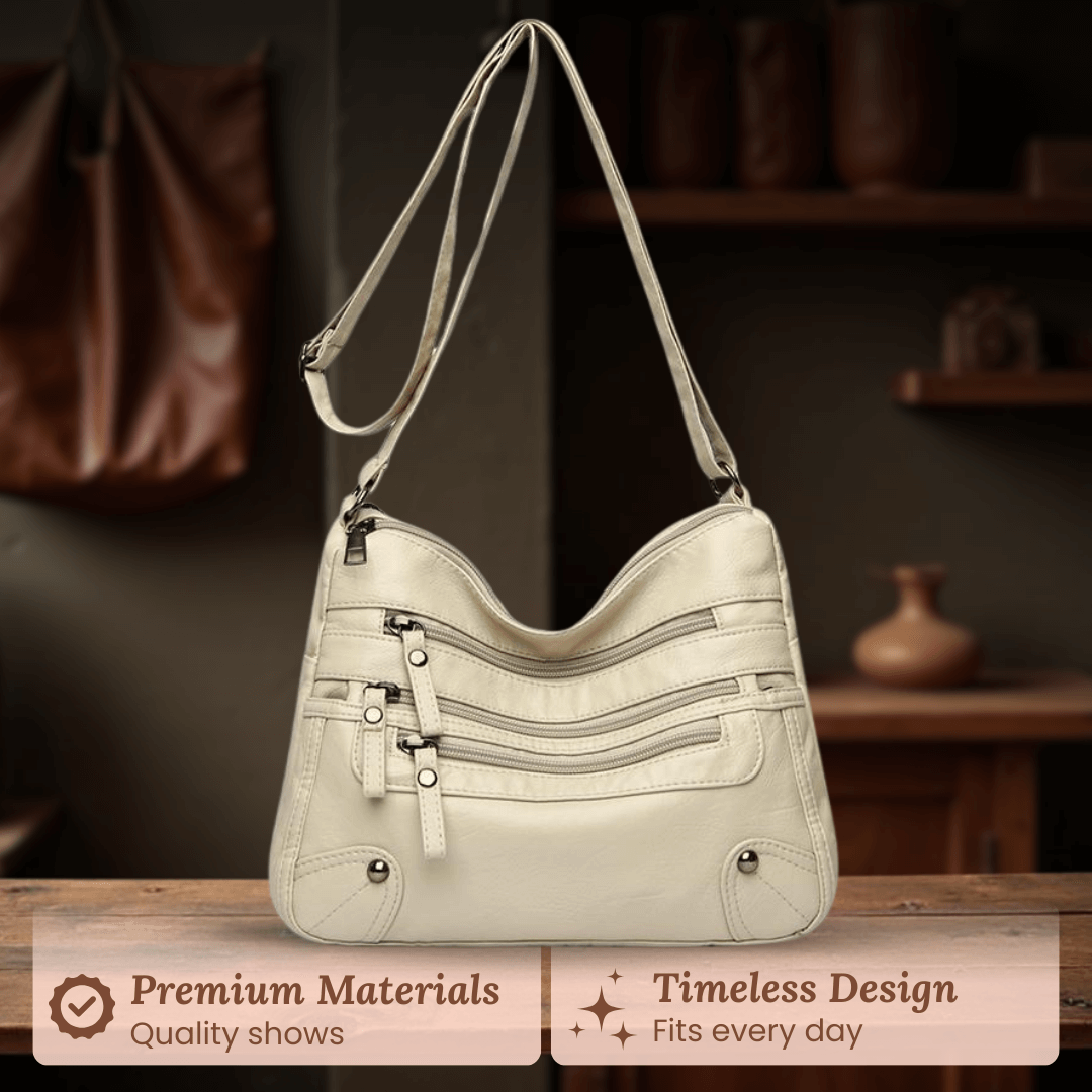 Rosalia’s Multi-Zip Carry | Shoulder Bag