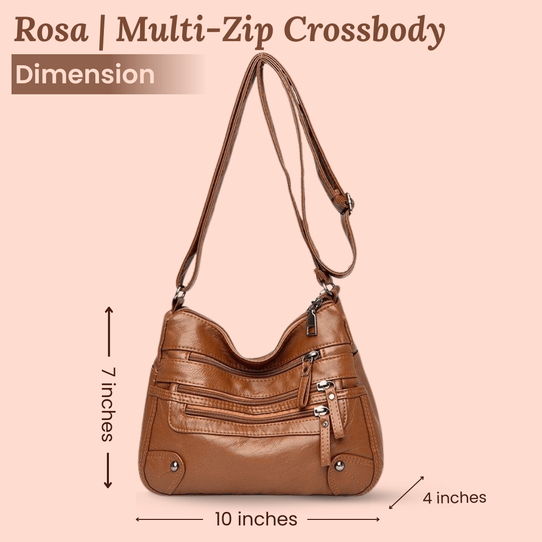 Rosalia’s Multi-Zip Carry | Shoulder Bag