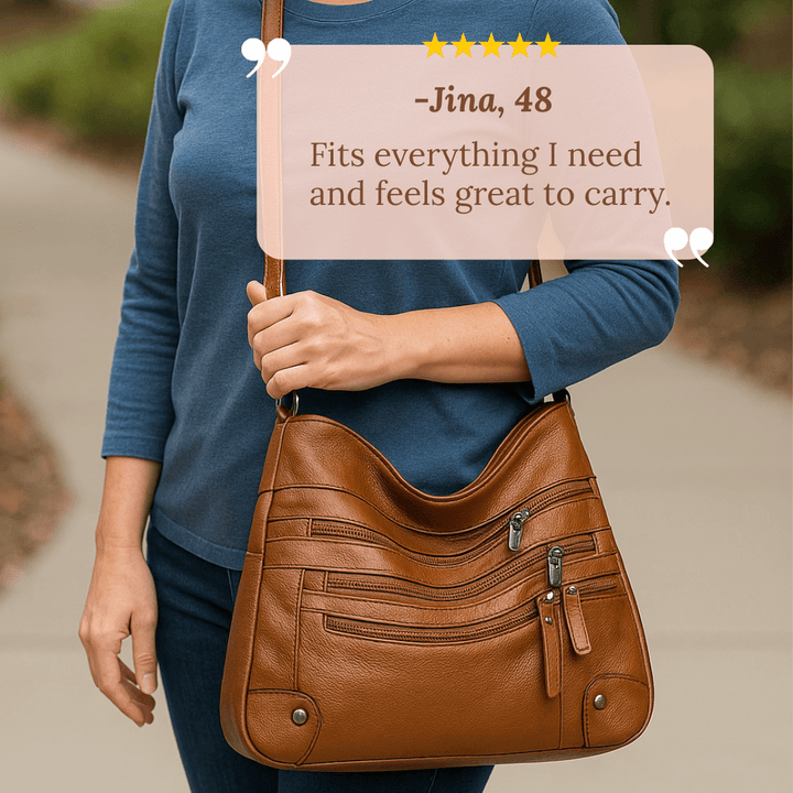 Rosalia’s Multi-Zip Carry | Shoulder Bag