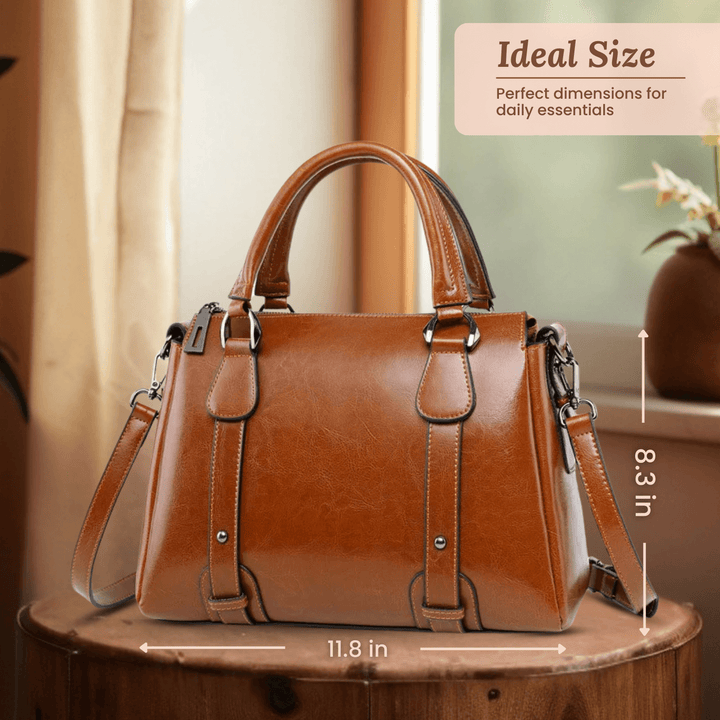 Valeria Top-Zip Satchel | Shoulder Bag